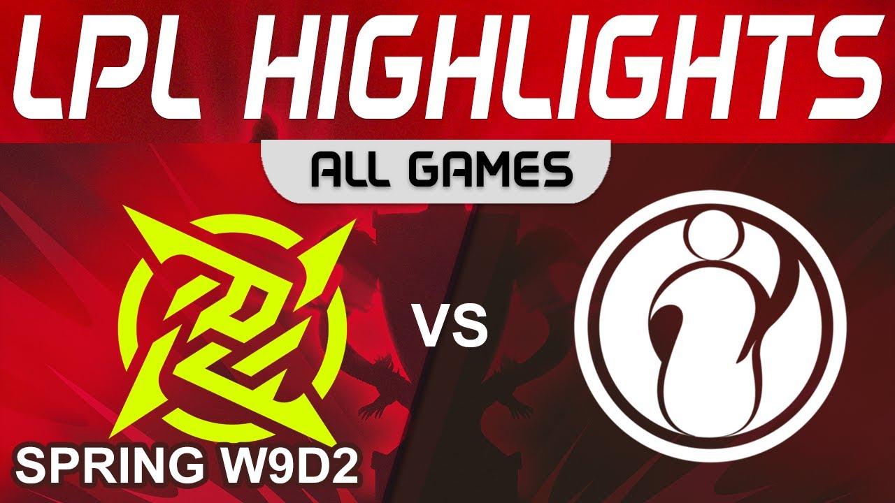 NIP vs IG Highlights ALL GAMES LPL Spring Season 2023 W9D2 Ninja in Pyjamas vs Invictus Gaming by On thumbnail