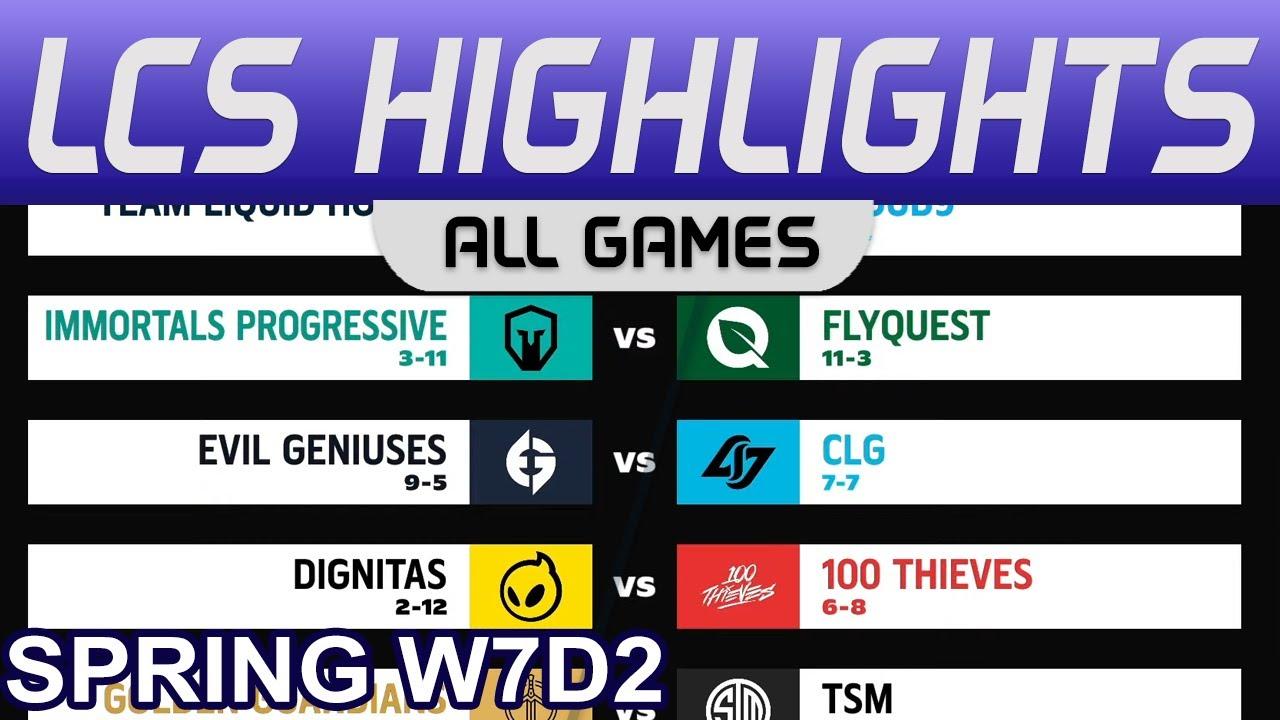 LCS Highlights Week7 Day2 LCS Spring 2023 All Games By Onivia thumbnail