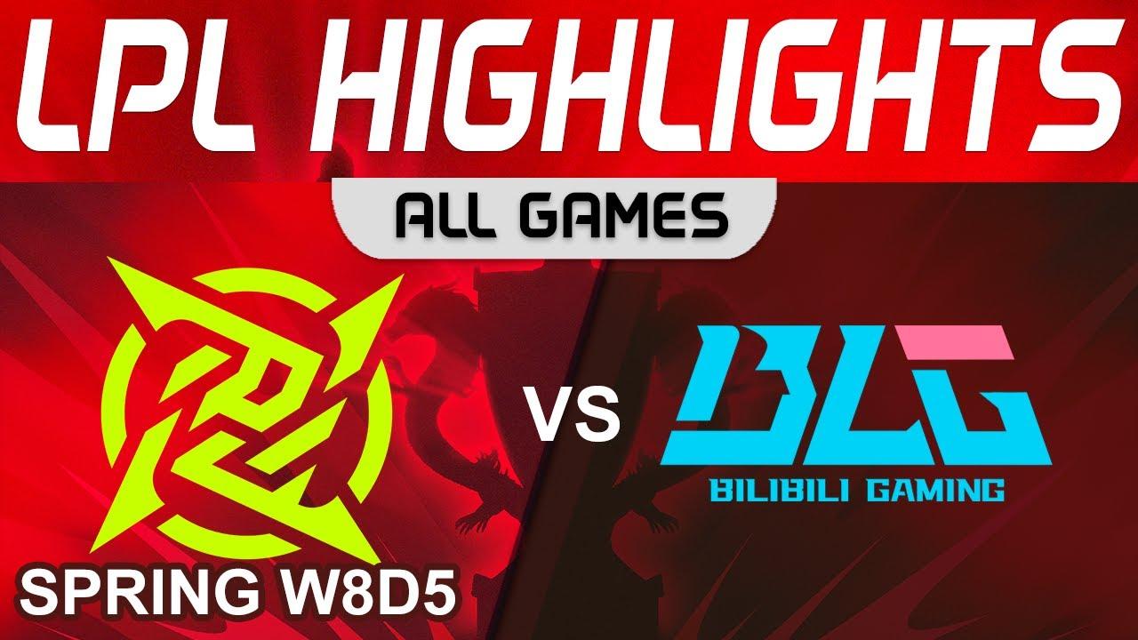 NIP vs BLG Highlights ALL GAMES LPL Spring Season 2023 W8D5 Ninjas in Pyjamas vs Bilibili Gaming thumbnail