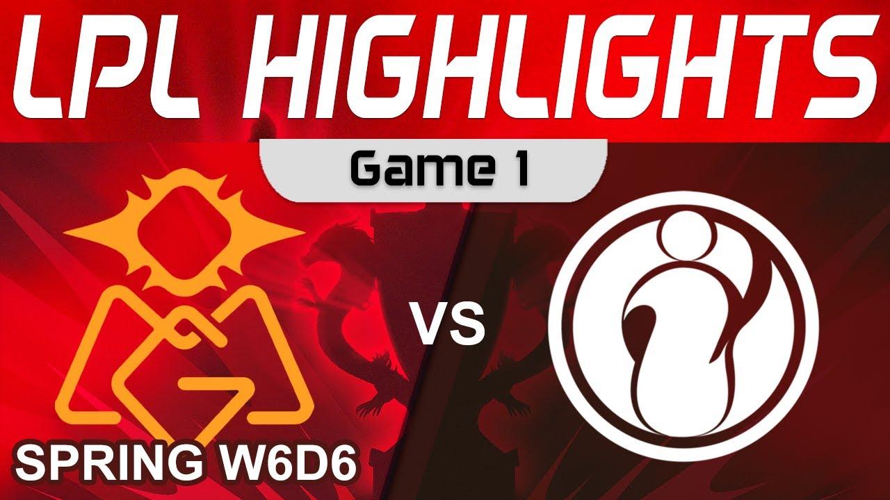 OMG vs IG Highlights Game 1 LPL Spring Season 2023 W6D6 Oh My God vs Invictus Gaming by Onivia thumbnail