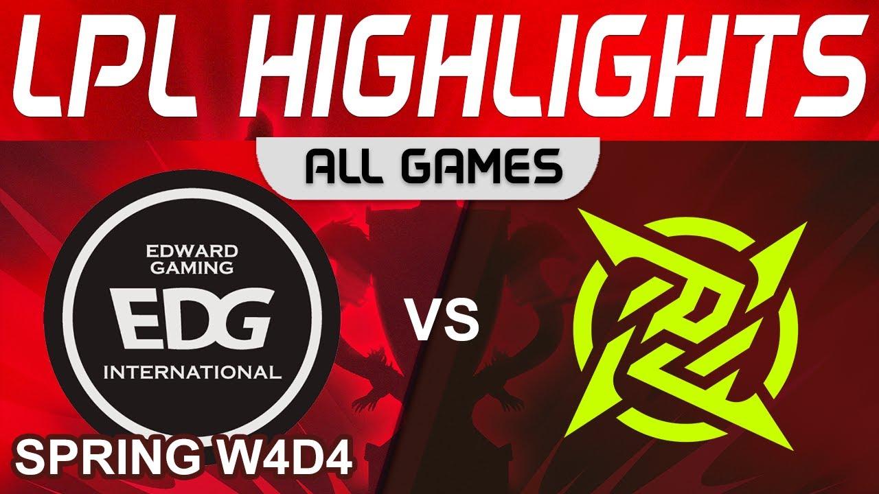 EDG vs NIP Highlights ALL GAMES LPL Spring Season 2023 W4D4 EDward Gaming vs Ninjas in Pyjamas thumbnail