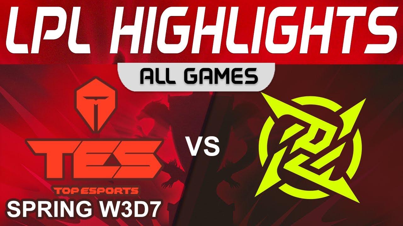 TES vs NIP Highlights ALL GAMES LPL Spring Season 2023 W3D7 Top Esports vs Ninjas in Pyjamas by Oniv thumbnail