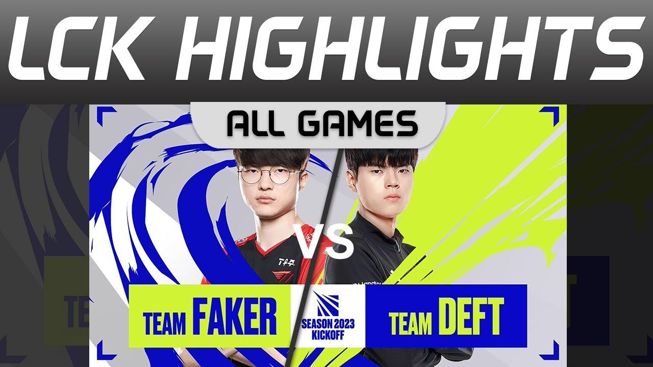 FAKER VS DEFT Highlights ALL GAMES 2023 Season Kickoff Korea Team FAKER vs Team DEFT by Onivia thumbnail