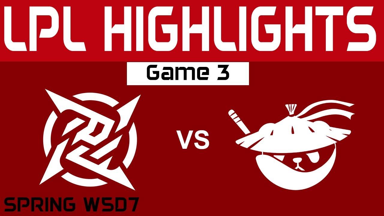 NIP vs AL Highlights Game 3 LPL Spring Split 2024 Ninjas in Pyjamas vs Anyone's Legend by Onivia thumbnail