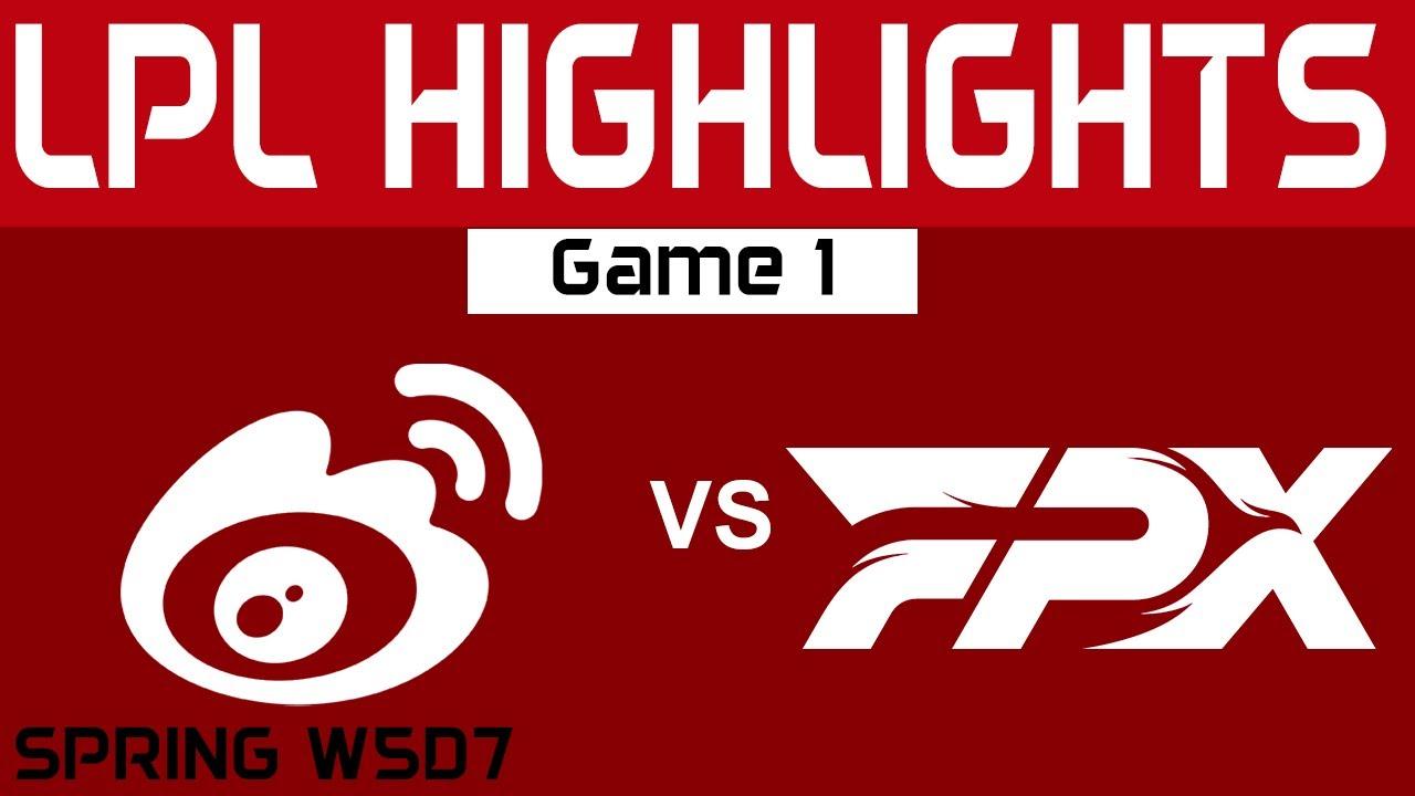 WBG vs FPX Highlights Game 1 LPL Spring Split 2024 Weibo Gaming vs FunPlus Phoenix by Onivia thumbnail