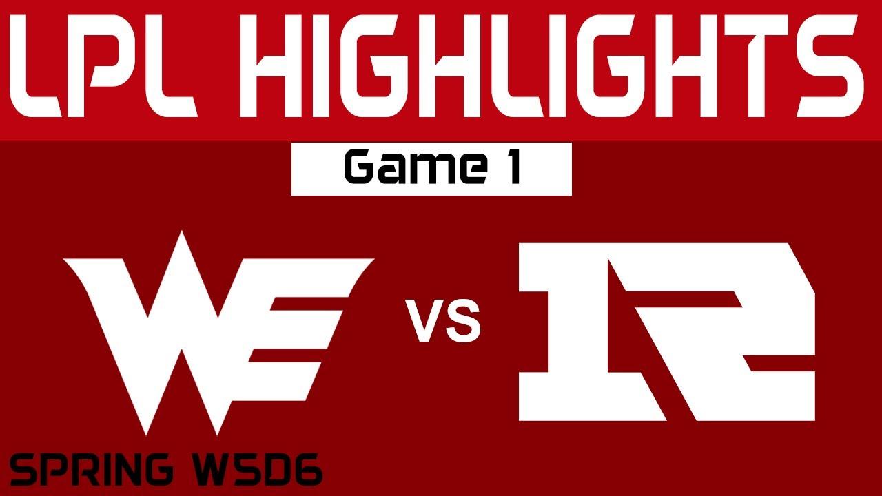 WE vs RNG Highlights Game 1 LPL Spring Split 2024 Team WE vs Royal Never Give Up by Onivia thumbnail