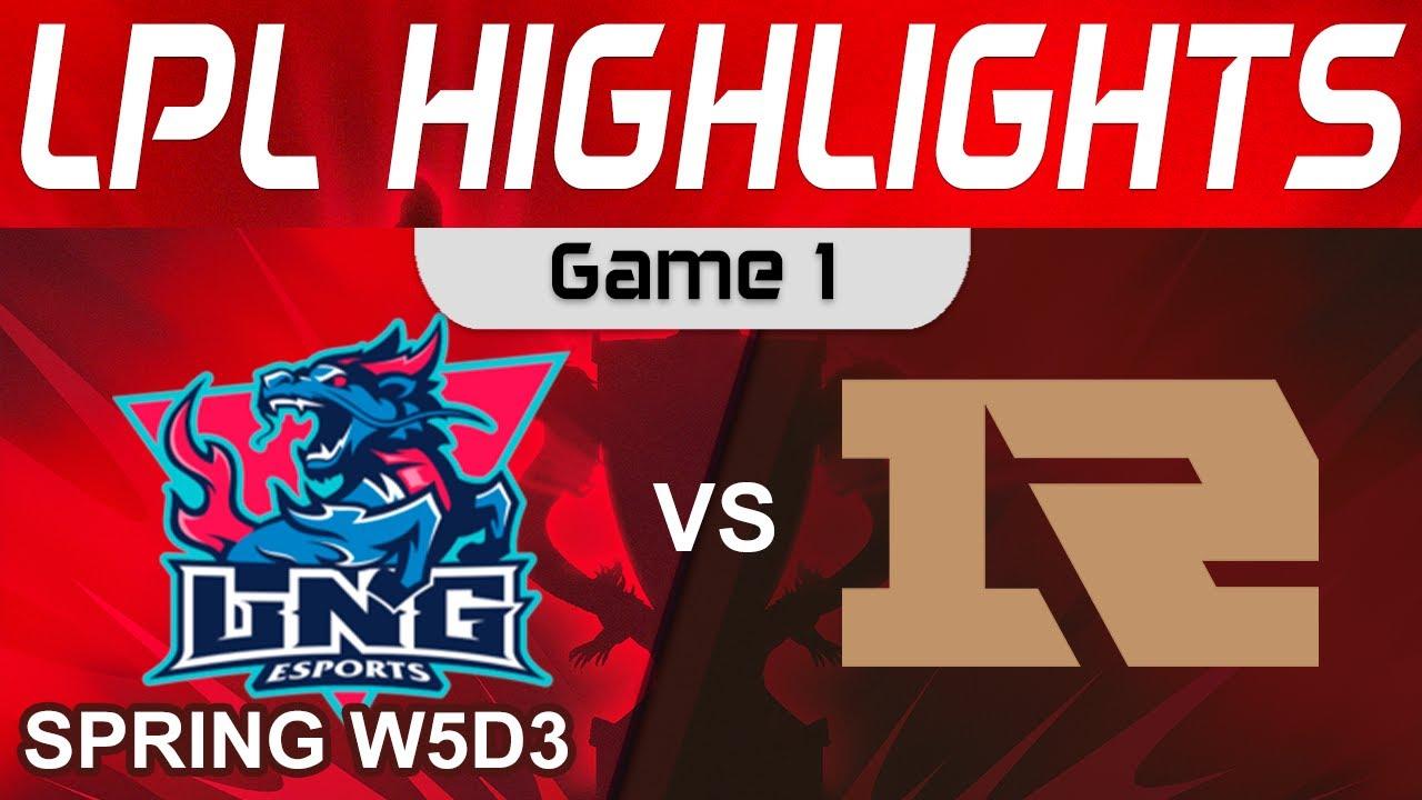 LNG vs RNG Highlights Game 1 LPL Spring Split 2024 LNG Esports vs Royal Never Give Up by Onivia thumbnail