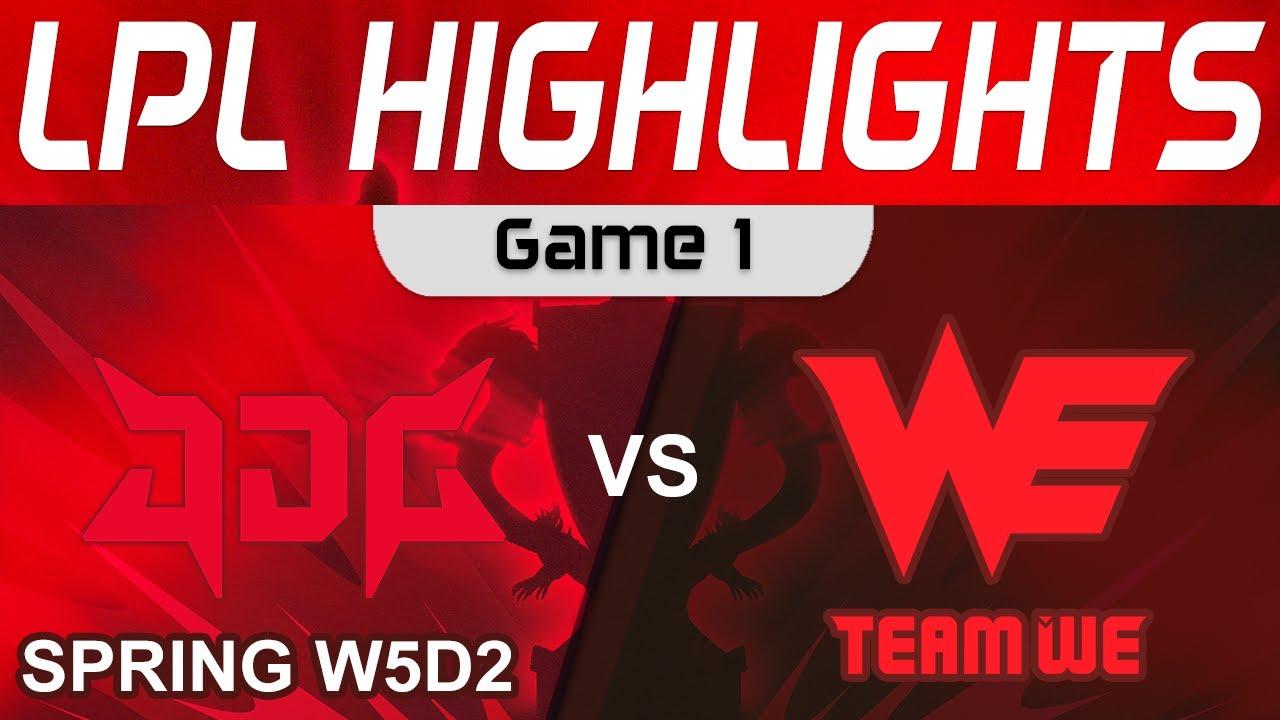 JDG vs WE Highlights Game 1 LPL Spring Split 2024 JD Gaming vs Team WE by Onivia thumbnail