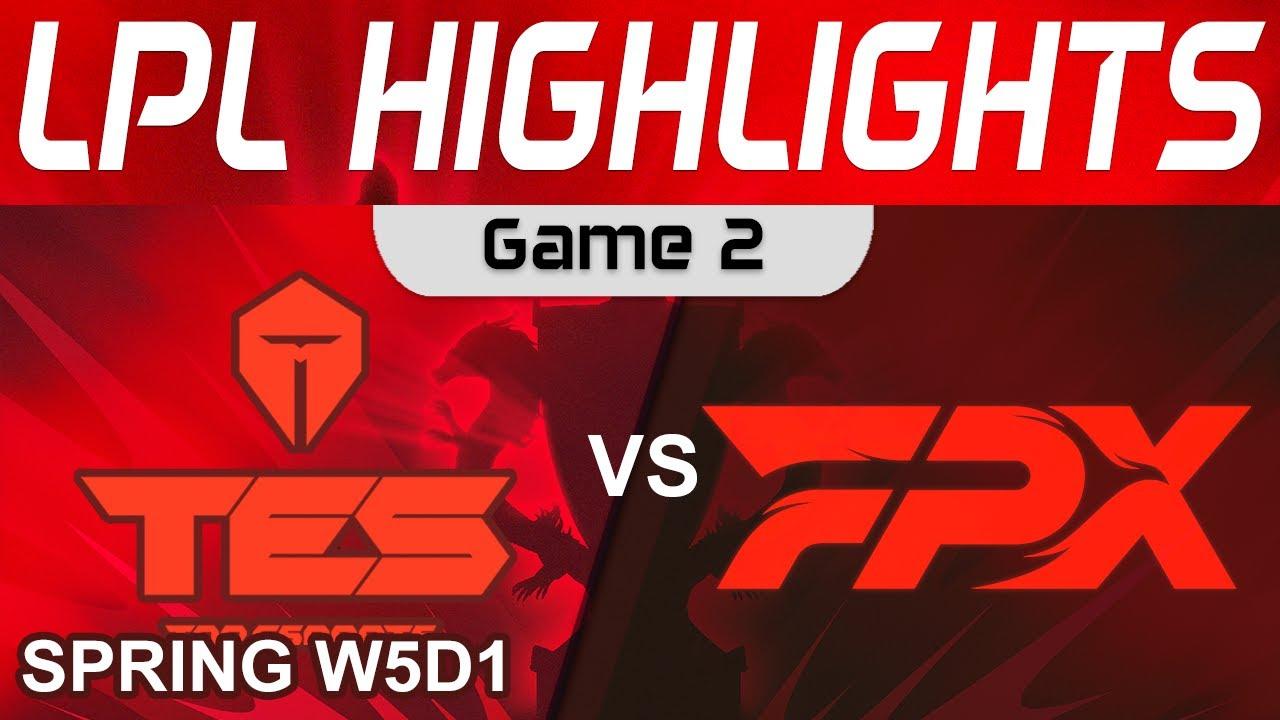 TES vs FPX Highlights Game 2 LPL Spring Split 2024 Top Esports vs FunPlus Phoenix by Onivia thumbnail