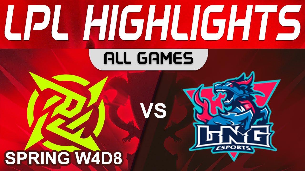 NIP vs LNG Highlights ALL GAMES LPL Spring Split 2024 Ninjas in Pyjamas vs LNG Esports by Onivia thumbnail