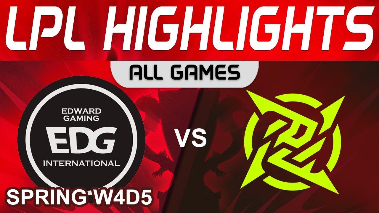 EDG vs NIP Highlights ALL GAMES LPL Spring Split 2024 EDward Gaming vs Ninjas in Pyjamas by Onivia thumbnail