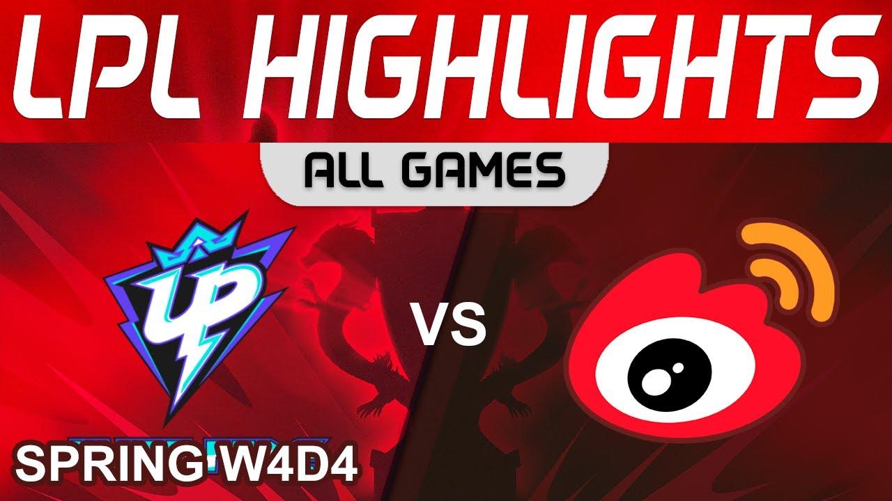 UP vs WBG Highlights ALL GAMES LPL Spring Split 2024 Ultra Prime vs Weibo Gaming by Onivia thumbnail