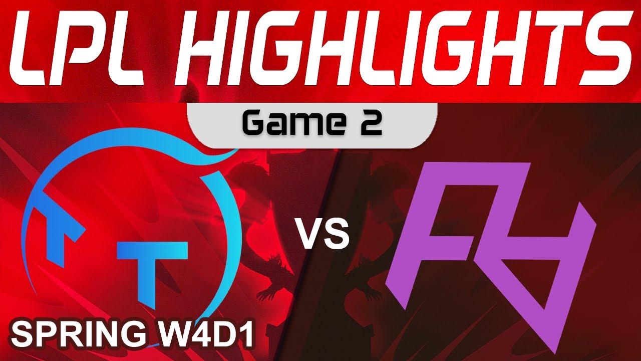 TT vs RA Highlights Game 2 LPL Spring Split 2024 TT Gaming vs Rare Atom by Onivia thumbnail