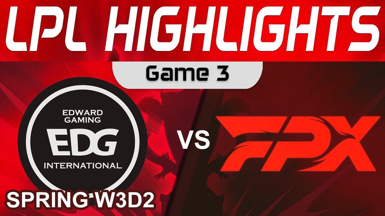 EDG vs FPX Highlights Game 3 LPL Spring Split 2024 EDward Gaming vs FunPlus Phoenix by Onivia thumbnail