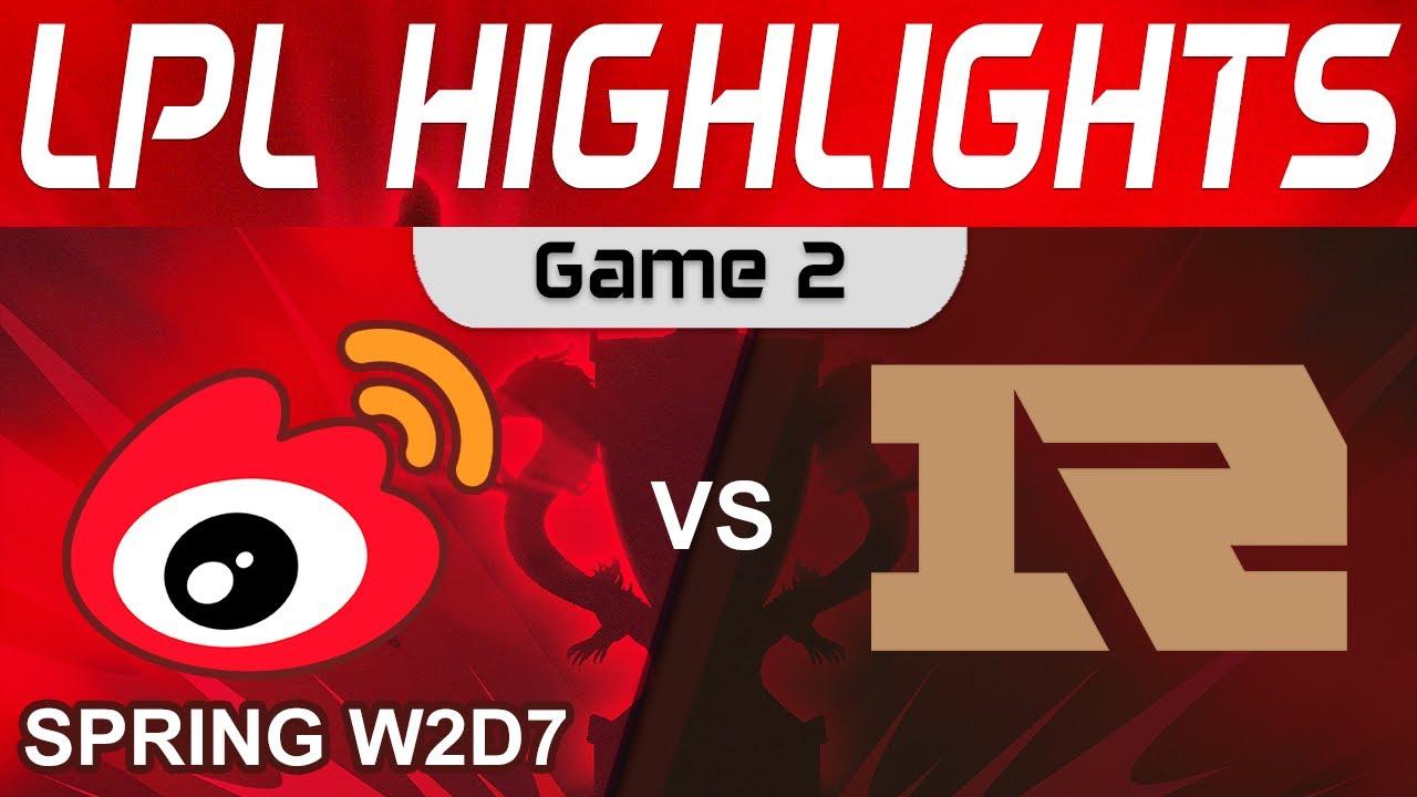 WBG vs RNG Highlights Game 2 LPL Spring Split 2024 Weibo Gaming vs Royal Never Give Up by Onivia thumbnail