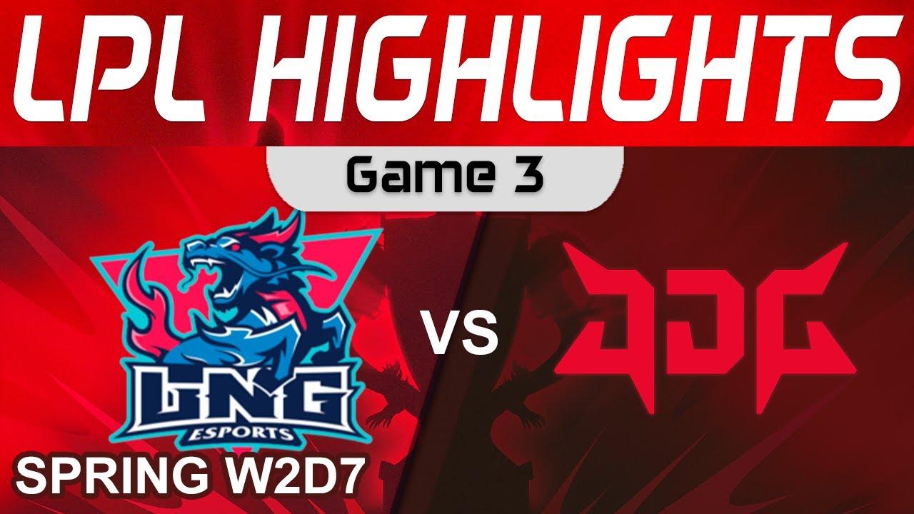 LNG vs JDG Highlights Game 3 LPL Spring Split 2024 LNG Esports vs JD Gaming by Onivia thumbnail