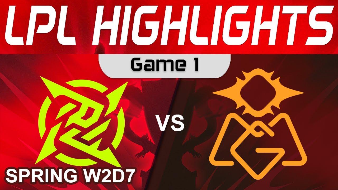 NIP vs OMG Highlights Game 1 LPL Spring Split 2024 Ninjas in Pyjamas vs Oh My God by Onivia thumbnail