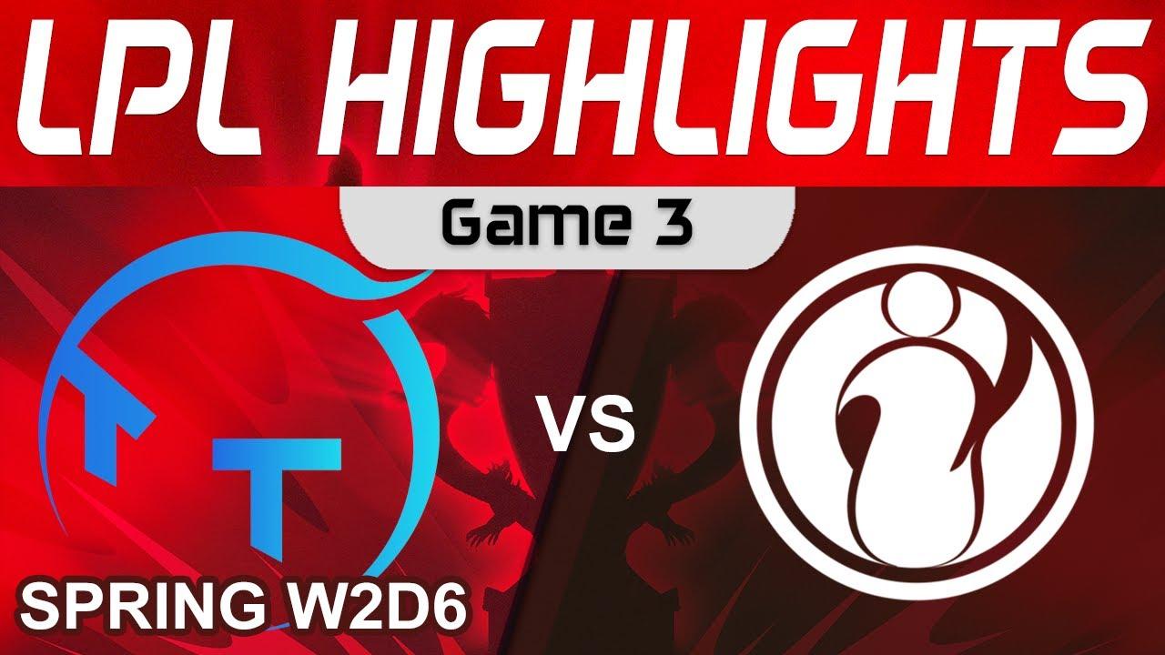 TT vs IG Highlights Game 3 LPL Spring Split 2024 TT Gaming vs Invictus Gaming by Onivia thumbnail