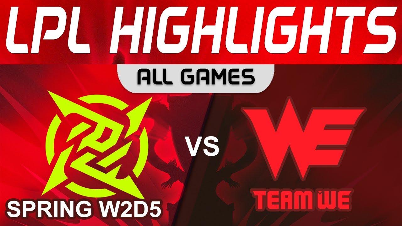 NIP vs WE Highlights ALL GAMES LPL Spring Split 2024 Ninjas in Pyjamas vs Team WE by Onivia thumbnail