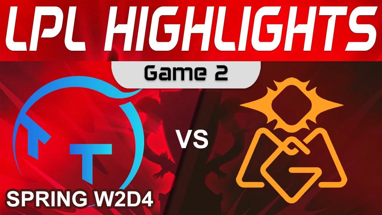 TT vs OMG Highlights Game 2 LPL Spring Split 2024 TT Gaming vs Oh My God by Onivia thumbnail