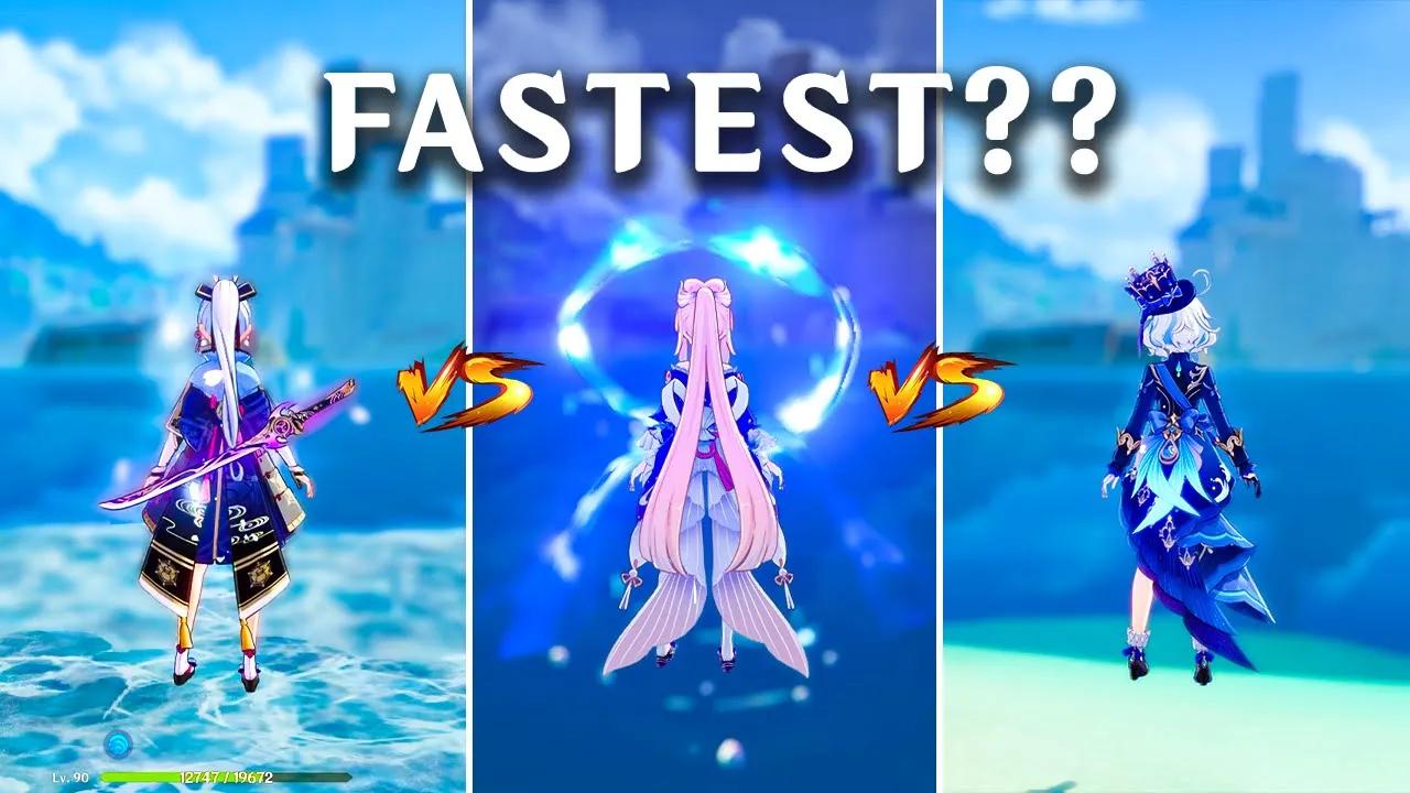 FURINA Is The FASTEST on Water?? Furina Speed Comparison [Genshin Impact] thumbnail