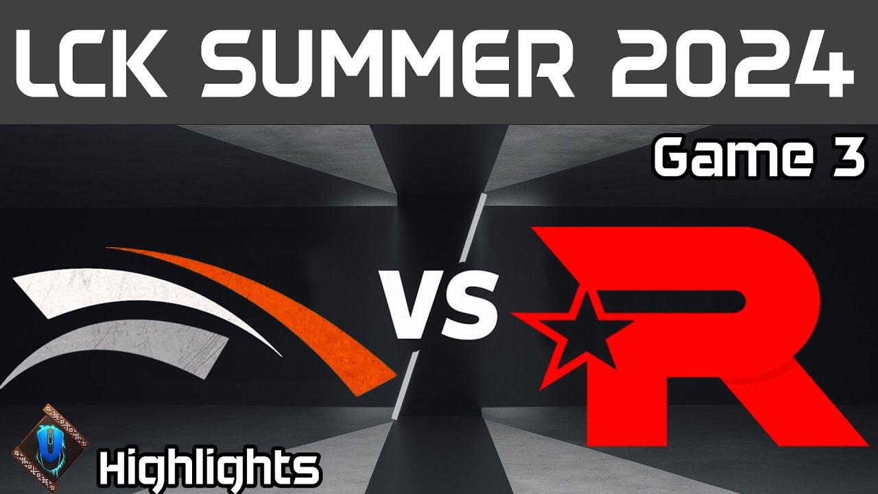 HLE vs KT Highlights Game 3 | LCK Summer 2024 | Hanwha Life vs KT Rolster by Onivia thumbnail