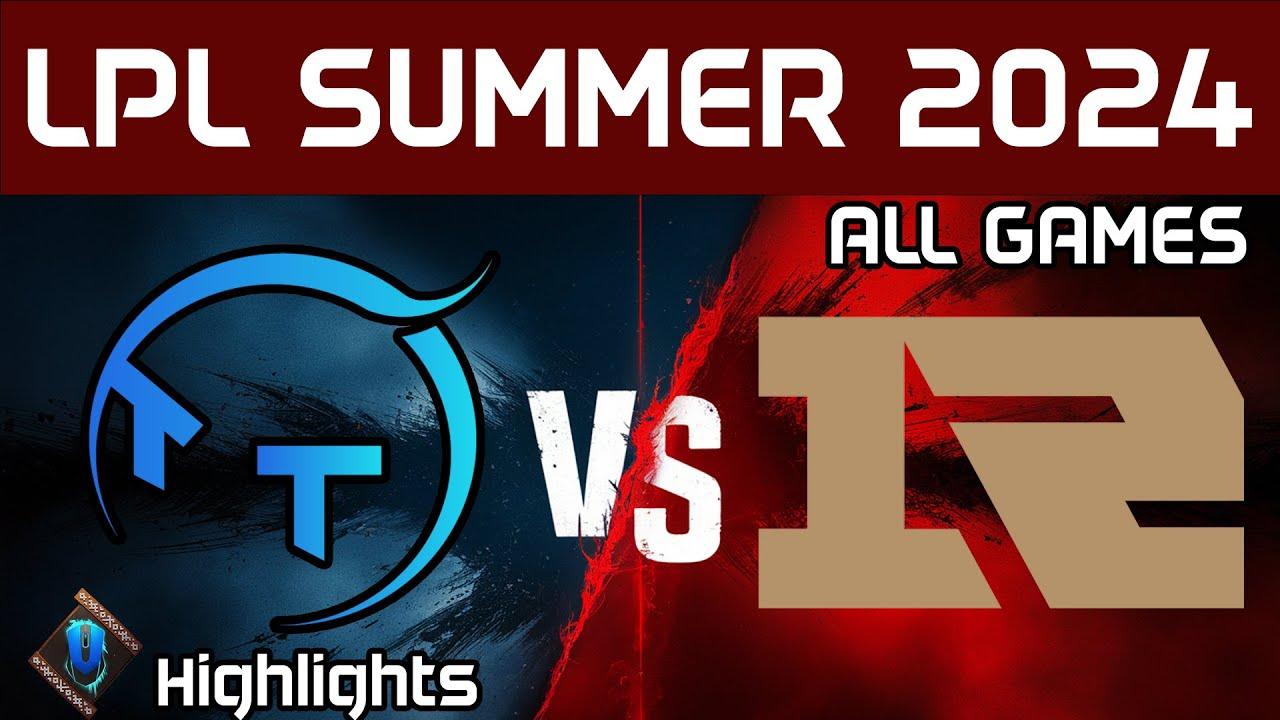 TT vs RNG Highlights ALL GAMES | LPL Summer 2024 | ThunderTalk Gaming vs Royal Never Give Up thumbnail