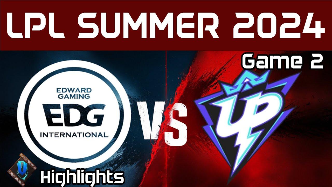 EDG vs UP Highlights Game 2 LPL Summer 2024 EDward Gaming vs Ultra Prime by Onivia thumbnail