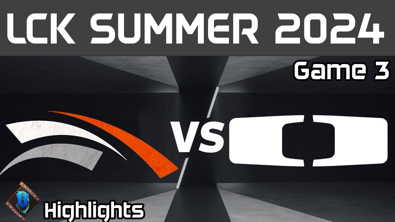 HLE vs DK Highlights Game 3 LCK Summer 2024 Hanwha Life vs Dplus KIA by Onivia thumbnail