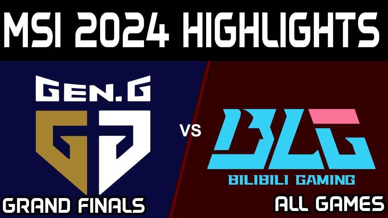 GEN vs BLG Highlights ALL GAMES MSI 2024 Grand Finals GenG vs Bilibili Gaming by Onivia thumbnail