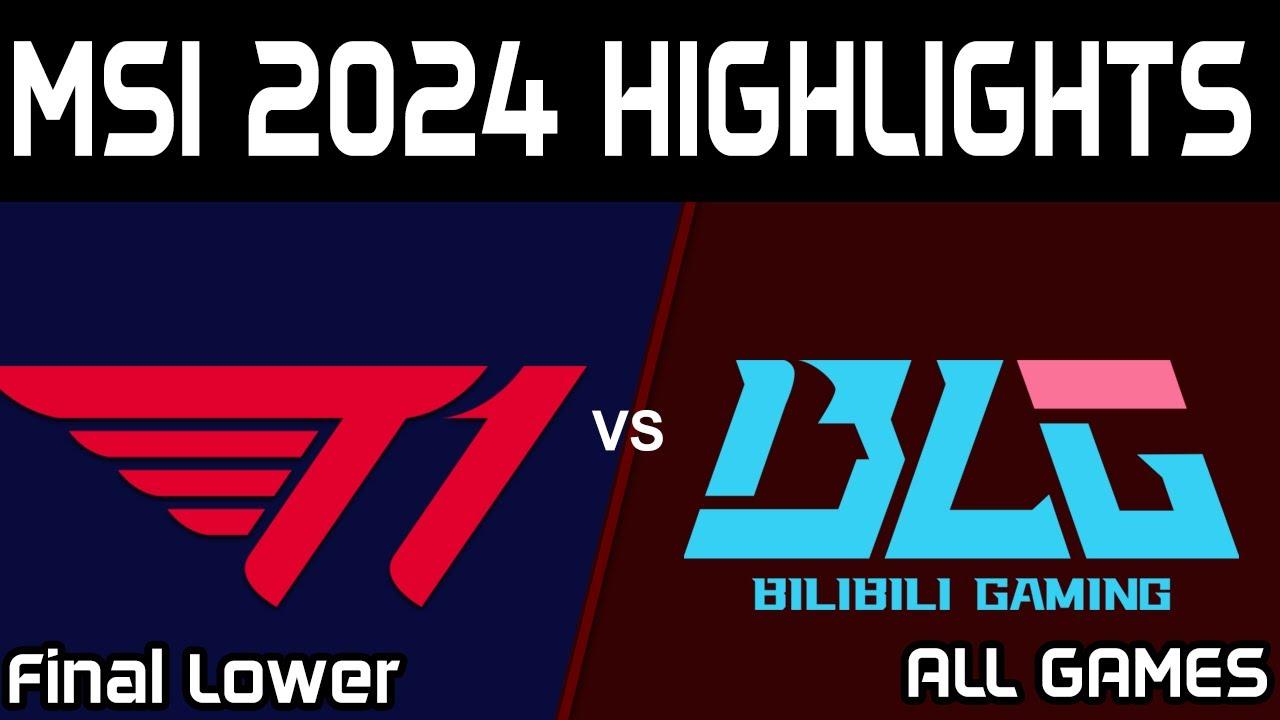 T1 vs BLG Highlights ALL GAMES MSI 2024 Final Lower T1 vs Bilibili Gaming by Onivia thumbnail