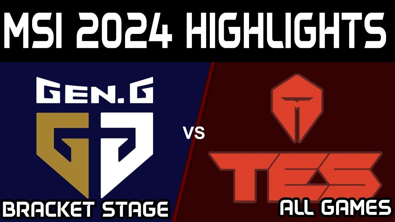 GEN vs TES Highlights ALL GAMES MSI 2024 Play Gen G vs Top Esports by Onivia thumbnail