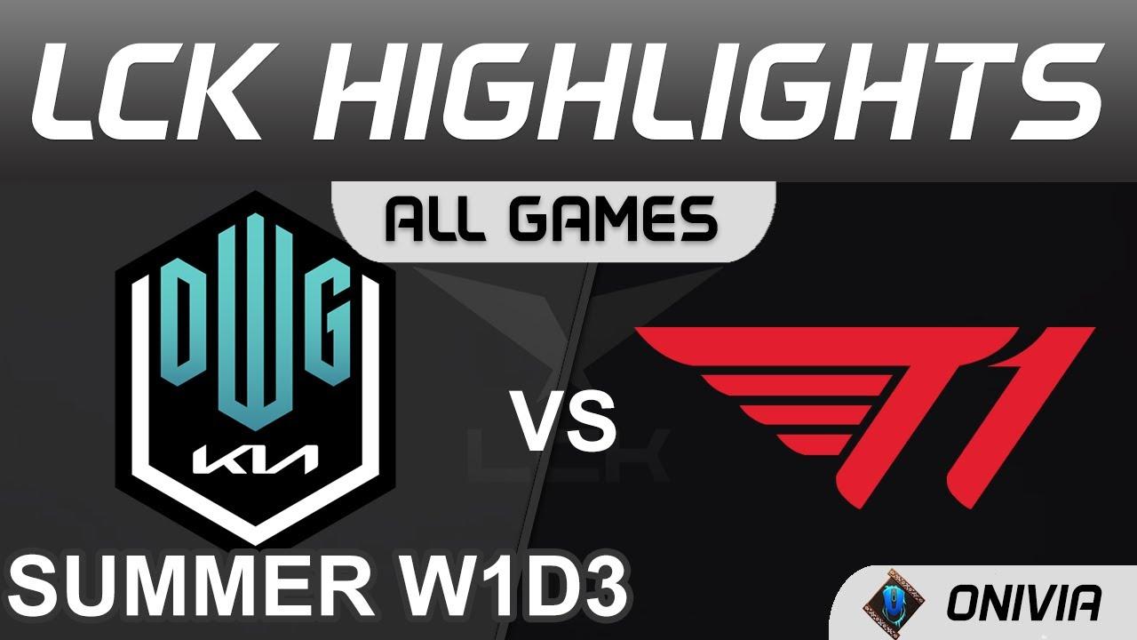 DK vs T1 Highlights ALL GAMES LCK Summer Season 2021 W1D3 DWG KIA vs T1 by Onivia thumbnail