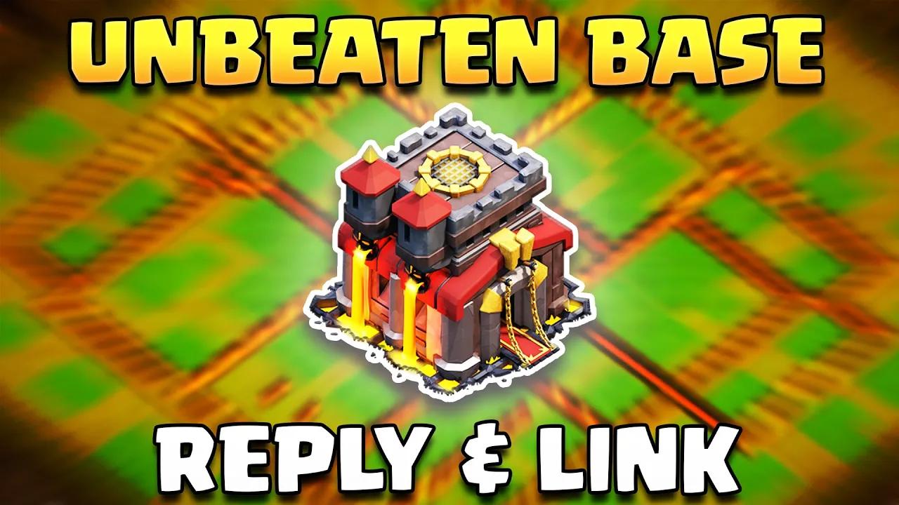 Best TH10 Base for War/CWL/Trophy 2024 | Town Hall 10 Base with Replays & Link (COC) thumbnail