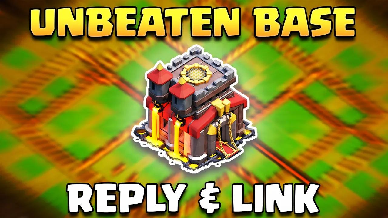 Best TH10 Base for War/CWL/Trophy 2024 | Town Hall 10 Base with Replays & Link (COC) thumbnail