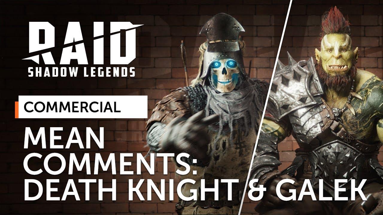 RAID: Shadow Legends | Mean Comments | Deathknight & Galek (Official Commercial) thumbnail