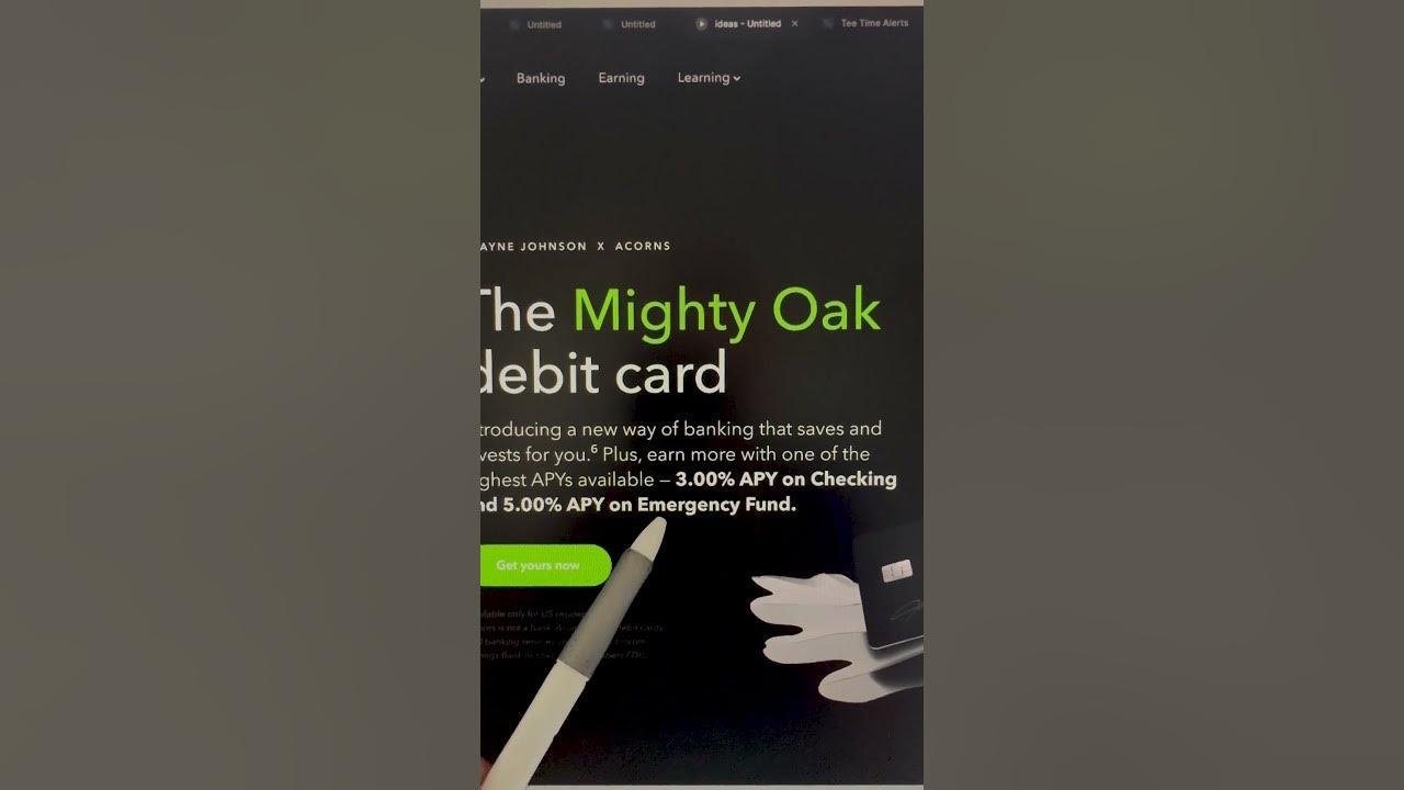 Dwayne Johnson partners with Acorns to launch The Mighty Oak Visa™ debit card thumbnail