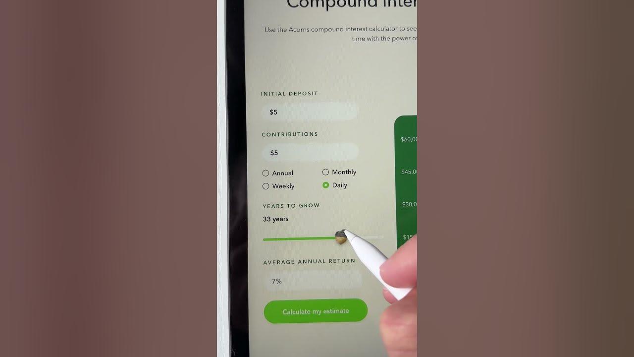 How To Use Acorns Compound Interest Calculator thumbnail