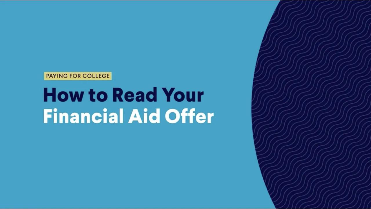 How to Read Your Financial Aid Offer thumbnail