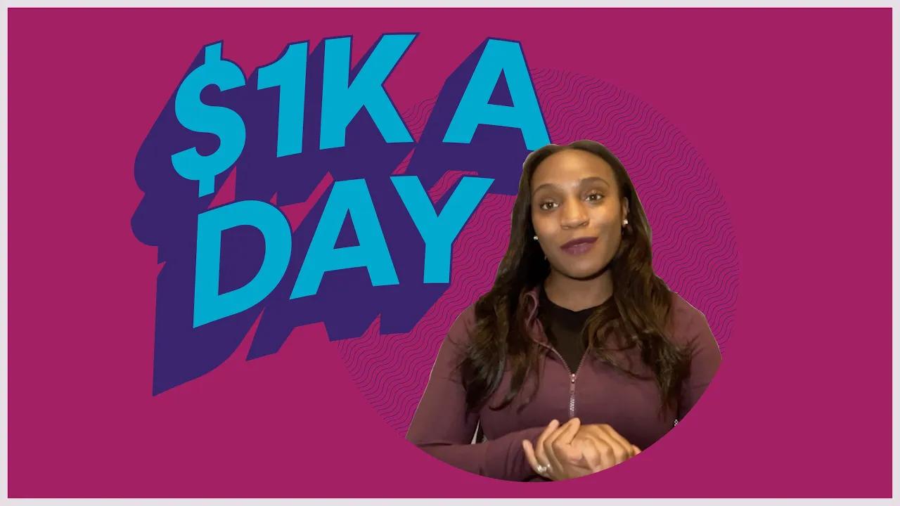 Meet Courtney: What would you do with $1,000 a day? thumbnail