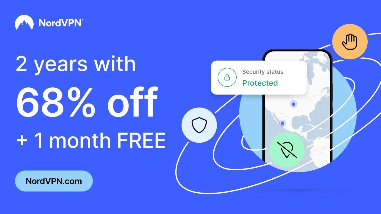 The NordVPN deal is here! Get 68% off a 2-year plan + 1 month free 🌎 thumbnail