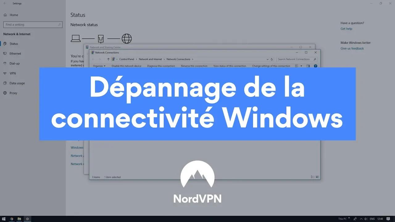 NordVPN | Dépannage de la connectivité Windows 10 thumbnail