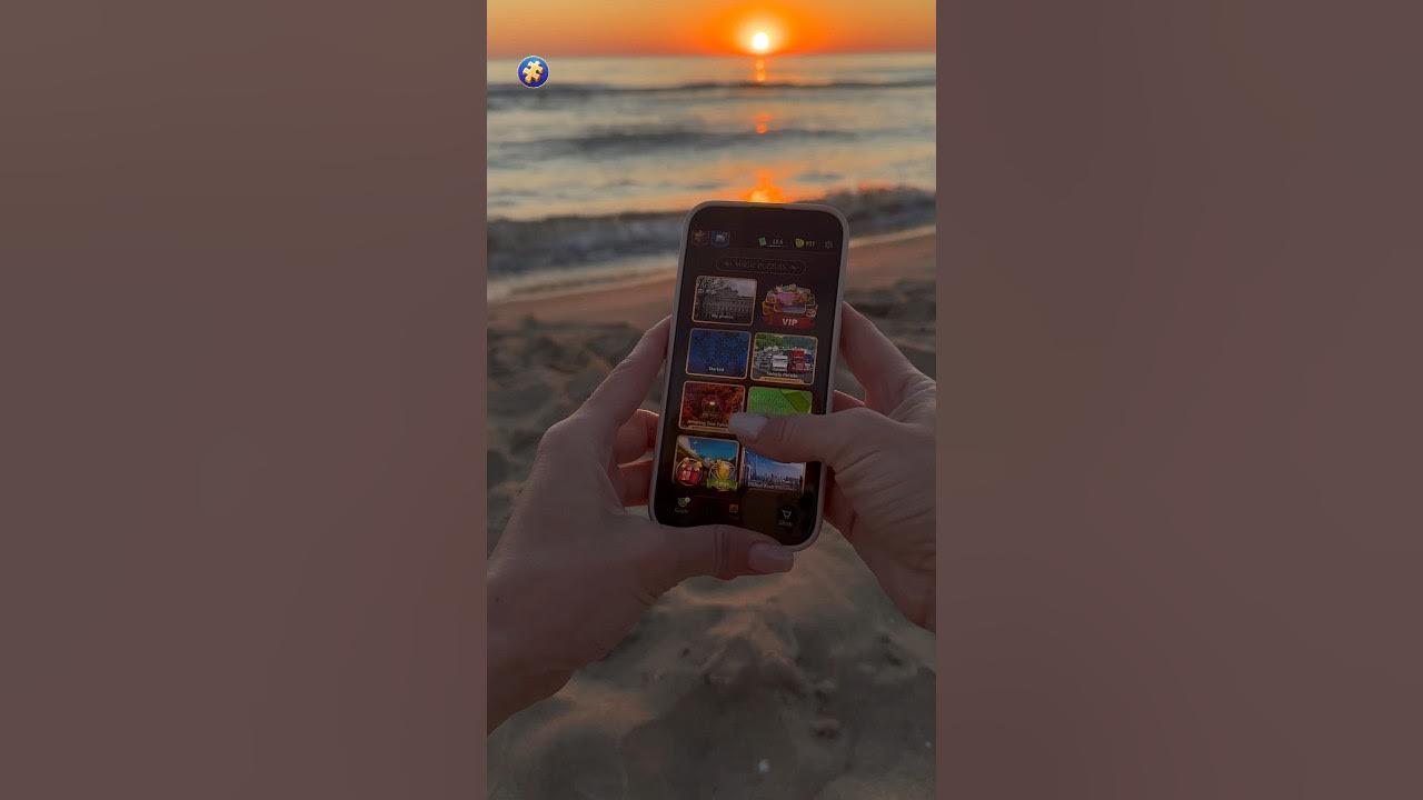 Relaxing beach sunset and Magic Jigsaw Puzzle – the perfect combination #magicjigsawpuzzles #puzzles thumbnail