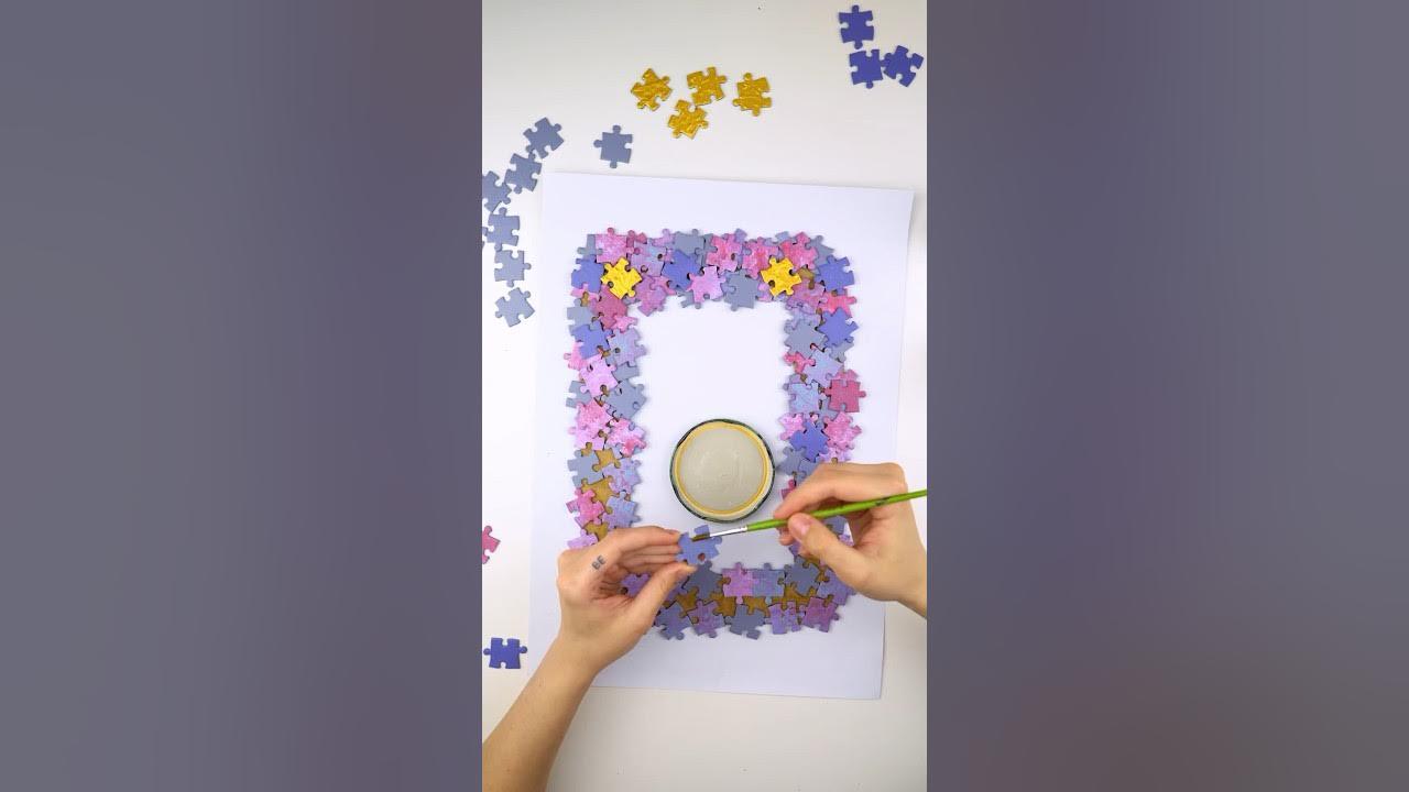 #puzzles photo frame 👍🏼 do you like this idea #puzzleslover #puzzletime #handmade #photoframe thumbnail