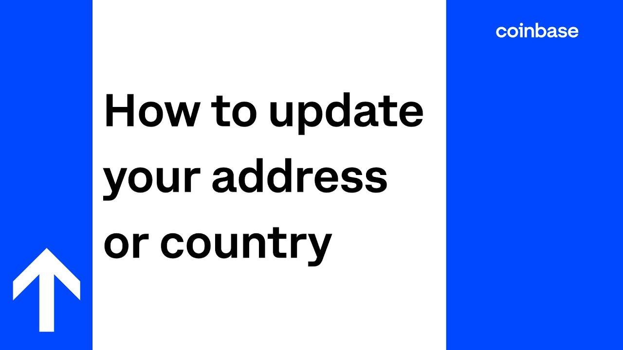 How to update your address or country thumbnail