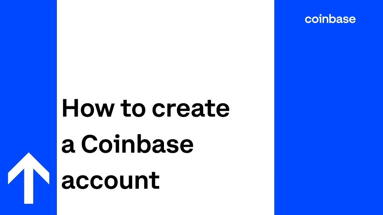 How to create a Coinbase account thumbnail