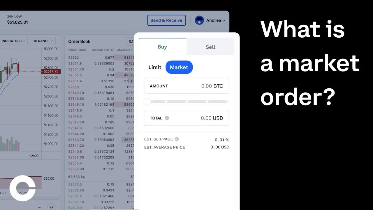 Coinbase Advanced Trading: What is a market order? thumbnail