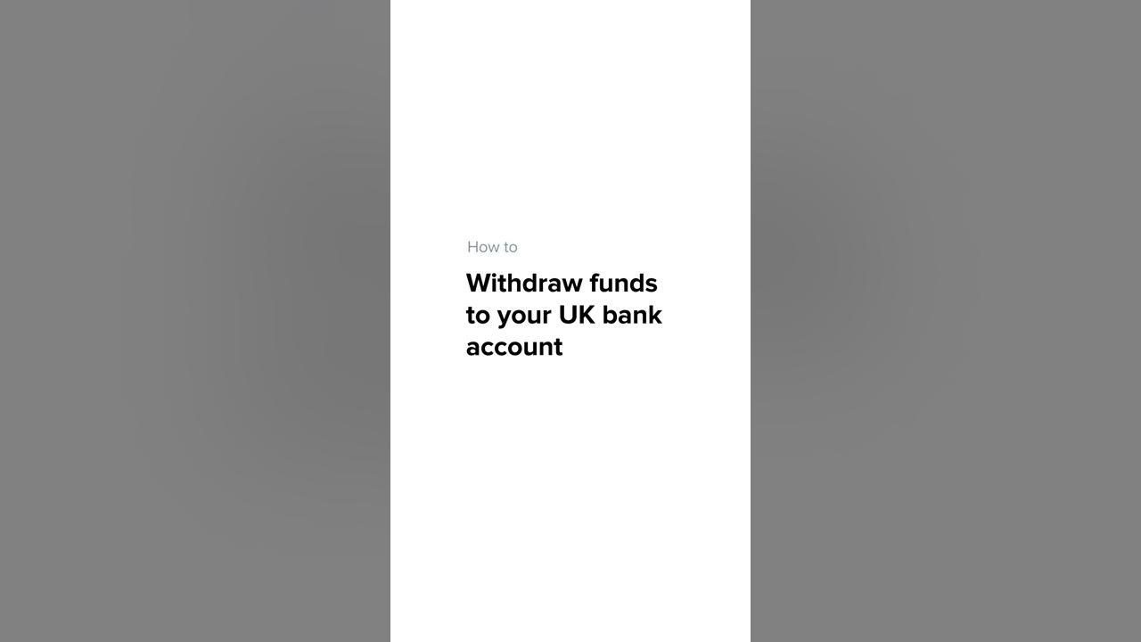 Withdraw funds to your UK bank account with Uphold thumbnail