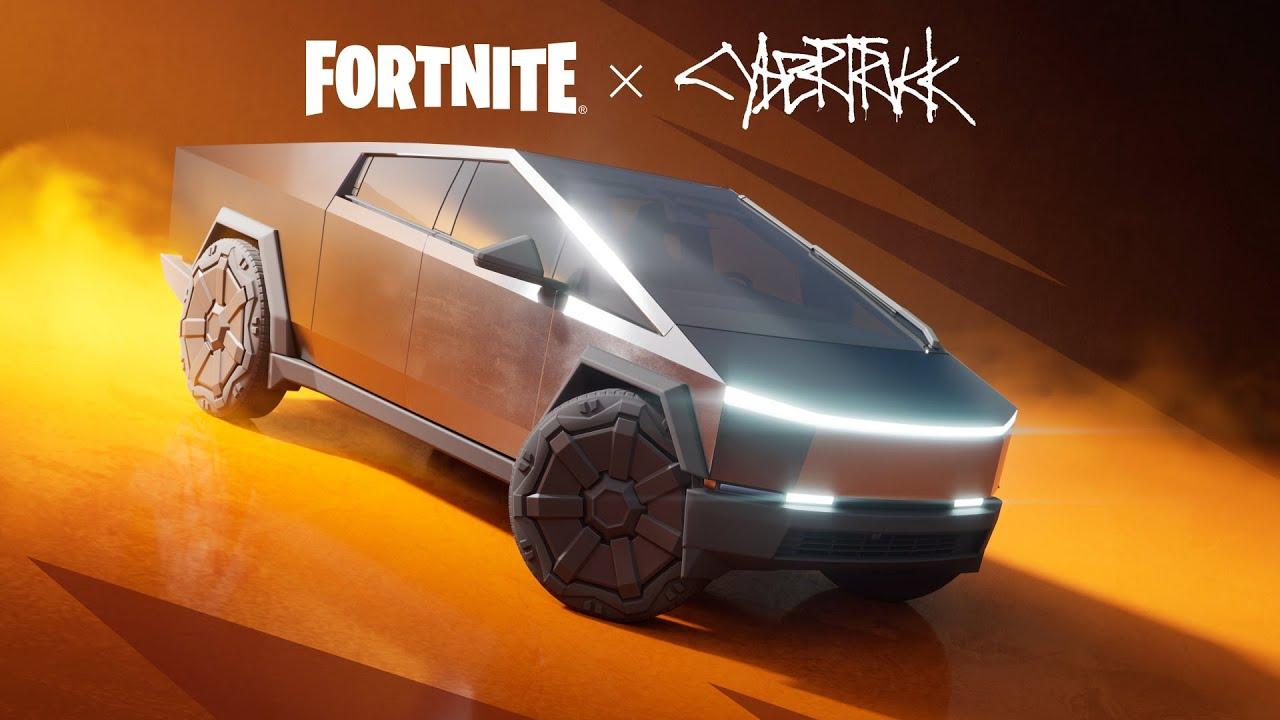 Tesla Cybertruck in Fortnite Trailer thumbnail