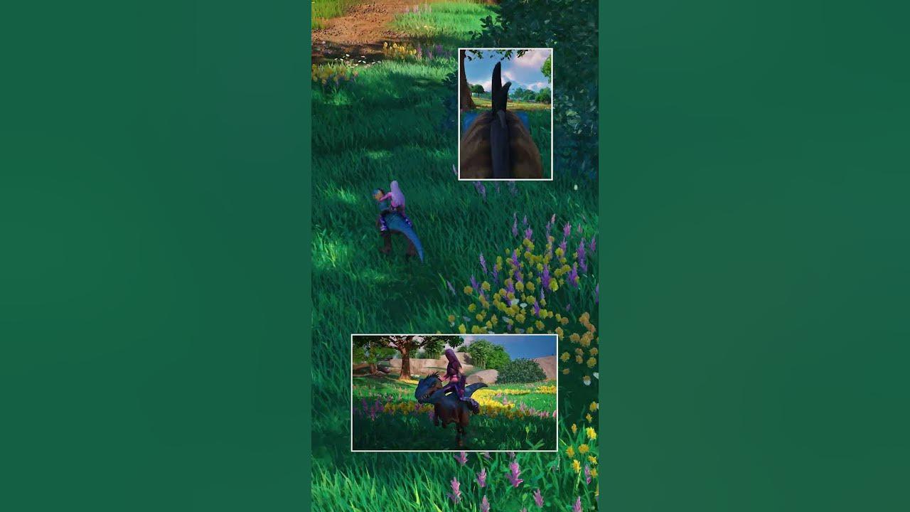 Multi-panel Raptor Riding through the Meadow thumbnail